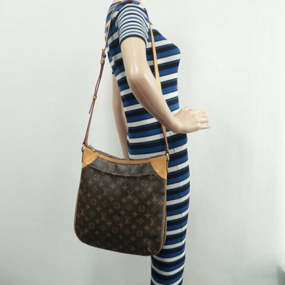 100% Authentic Louis Vuitton Odeon Brown Monogram Canvas Shoulder Bag - Picture 12 of 12